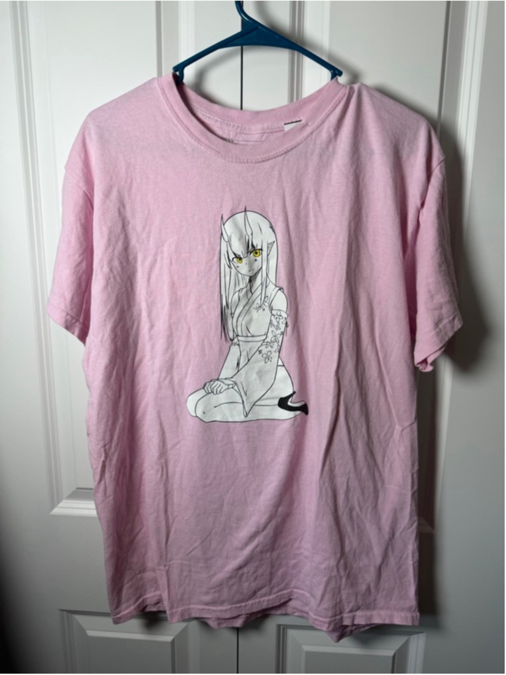LEWD COMPLEX Pink Short Sleeve Tee L
